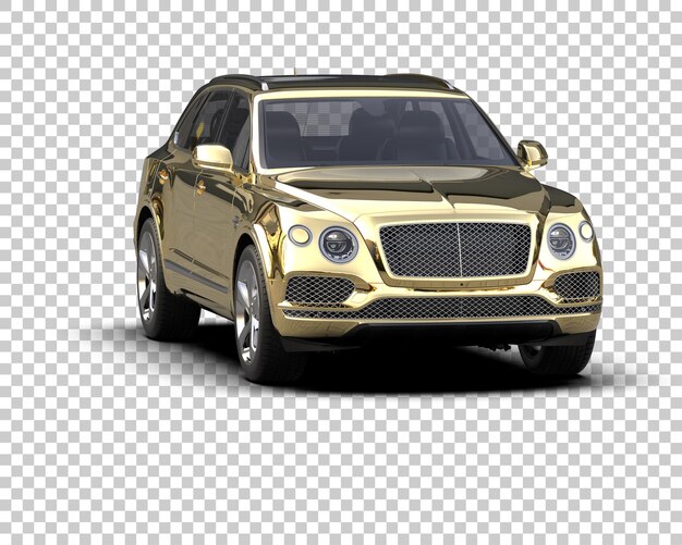 Realistischer SUV isoliert auf dem Hintergrund 3D-Rendering-Illustration