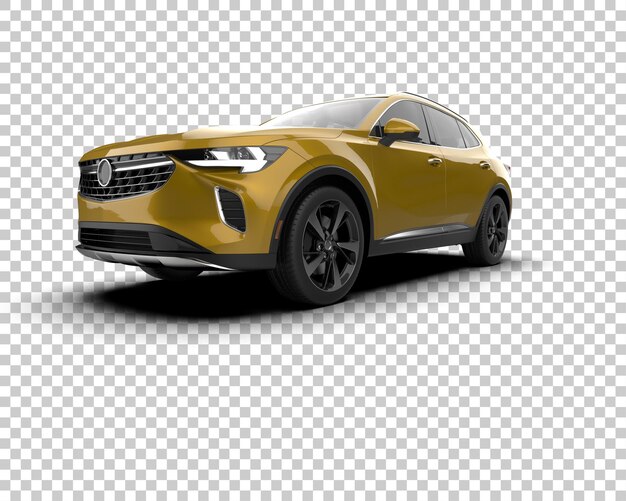 Realistischer SUV isoliert auf dem Hintergrund 3D-Rendering-Illustration