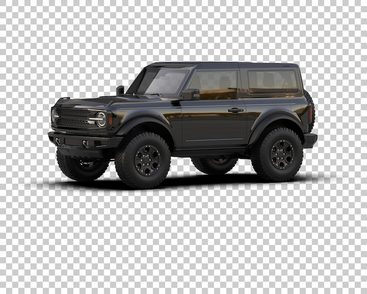 PSD realistischer suv isoliert auf dem hintergrund 3d-rendering-illustration