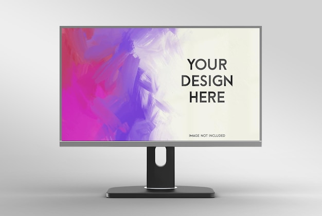 Realistisches 3D-Monitor-Modelldesign