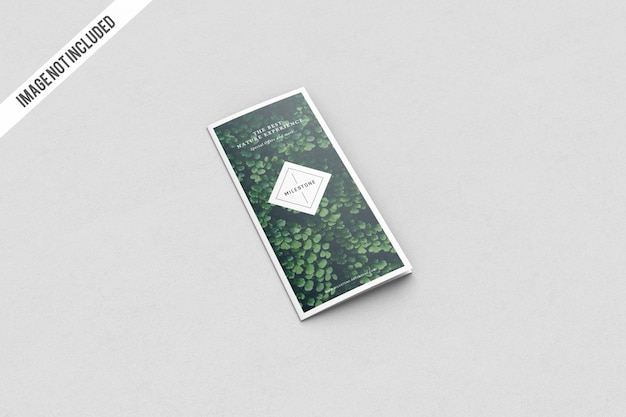 Realistisches a4 trifold mockup