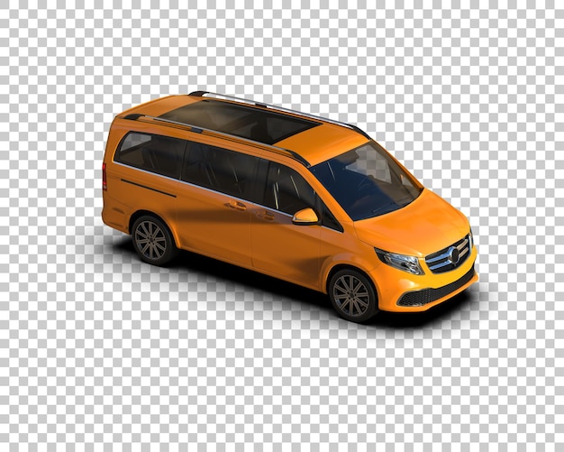Realistisches Auto isoliert auf dem Hintergrund 3D-Rendering-Illustration