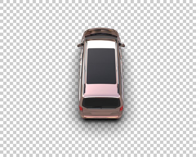 Realistisches Auto isoliert auf dem Hintergrund 3D-Rendering-Illustration