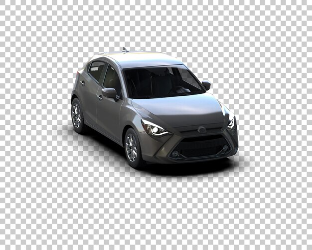 Realistisches Auto isoliert auf dem Hintergrund 3D-Rendering-Illustration