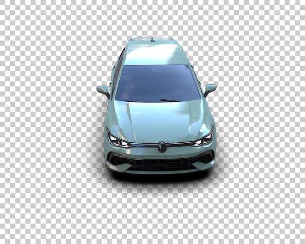Realistisches Auto isoliert auf dem Hintergrund 3D-Rendering-Illustration