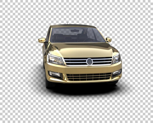 Realistisches Auto isoliert auf dem Hintergrund 3D-Rendering-Illustration