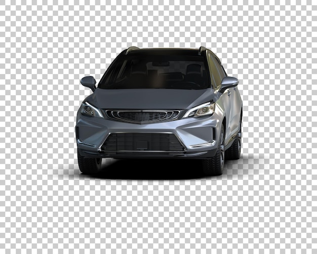 Realistisches Auto isoliert auf dem Hintergrund 3D-Rendering-Illustration