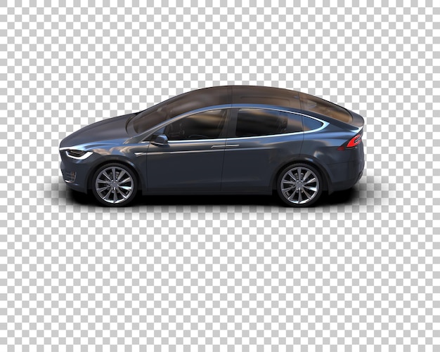 Realistisches Auto isoliert auf dem Hintergrund 3D-Rendering-Illustration