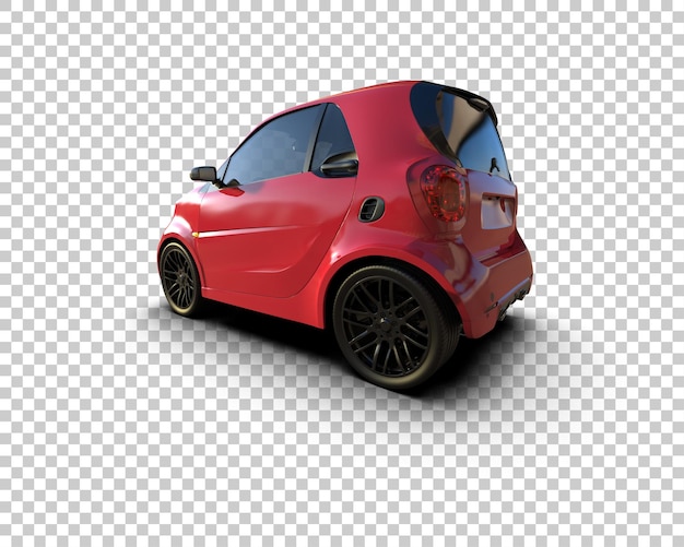 Realistisches Auto isoliert auf dem Hintergrund 3D-Rendering-Illustration