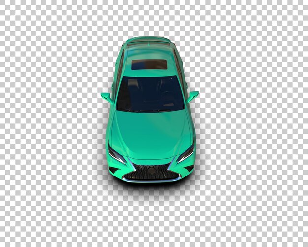 Realistisches Auto isoliert auf dem Hintergrund 3D-Rendering-Illustration