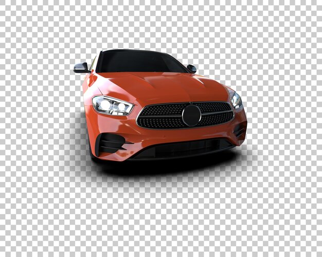 Realistisches Auto isoliert auf dem Hintergrund 3D-Rendering-Illustration