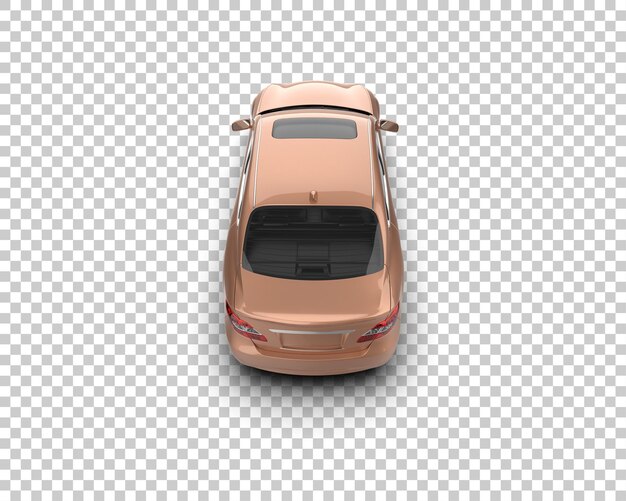Realistisches Auto isoliert auf dem Hintergrund 3D-Rendering-Illustration