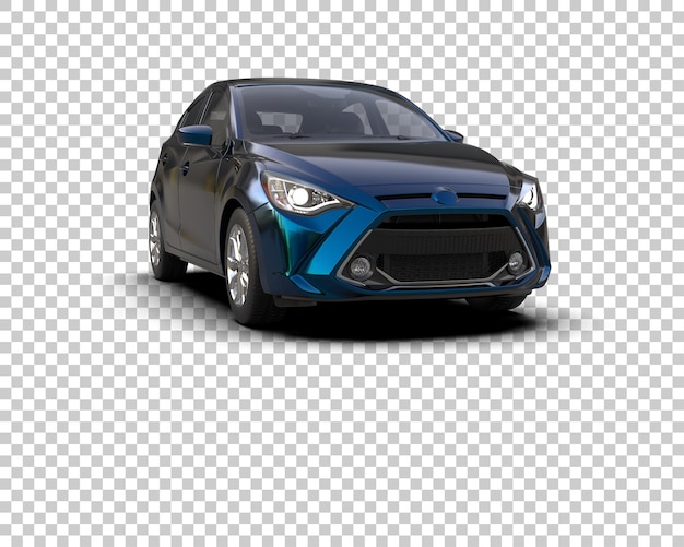 Realistisches Auto isoliert auf dem Hintergrund 3D-Rendering-Illustration