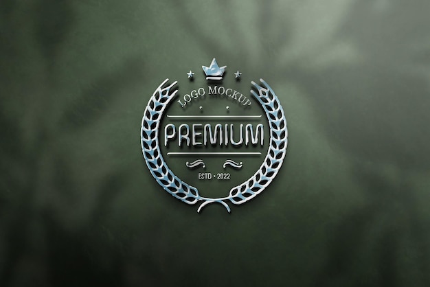 Realistisches Brandzeichen-Logo-Mockup