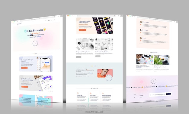Realistisches Desktop-Mockup und Web-Browser-Bildschirmmockup-Vorlage mit bearbeitbarem Hintergrund