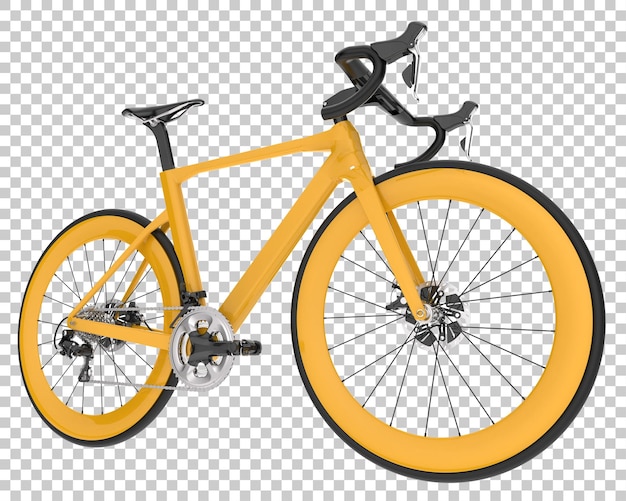 Realistisches Fahrrad isoliert auf transparentem Hintergrund 3D-Rendering-Illustration