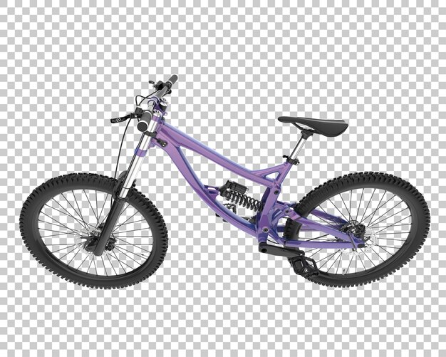 Realistisches Fahrrad isoliert auf transparentem Hintergrund 3D-Rendering-Illustration