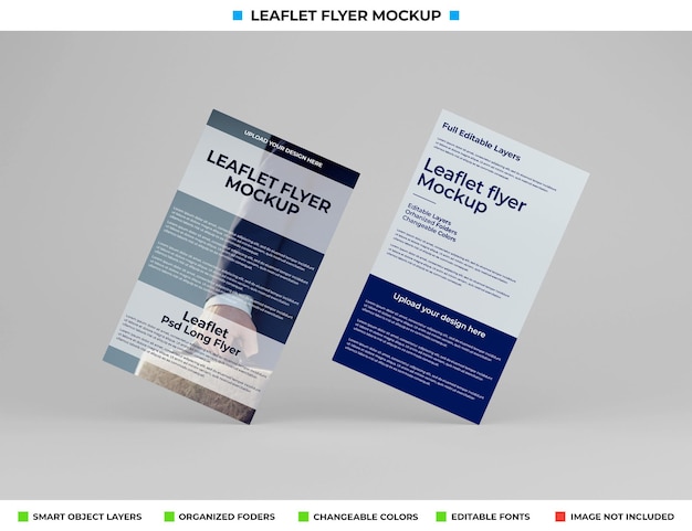 PSD realistisches flugblatt-flyer-modelldesign