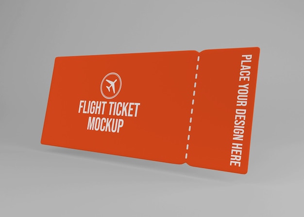 Realistisches Flugticket-Modelldesign isoliert