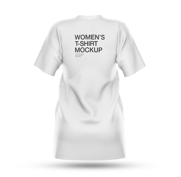 Realistisches frauen-t-shirt-modell für 3d-t-shirt-modell