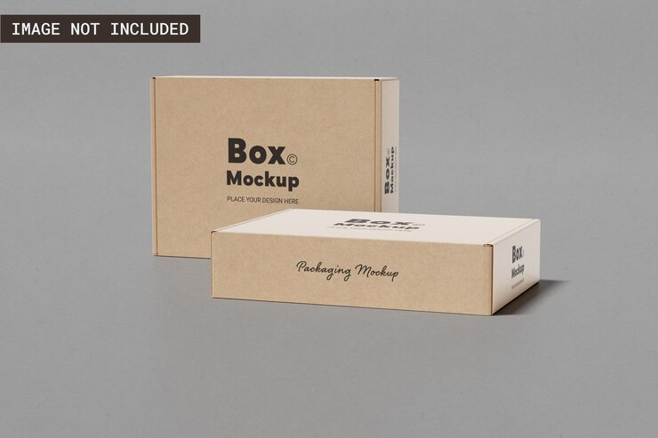 Realistisches Kartonverpackungsmodell