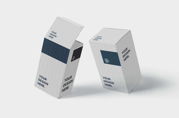 Realistisches Kartonverpackungsmodell