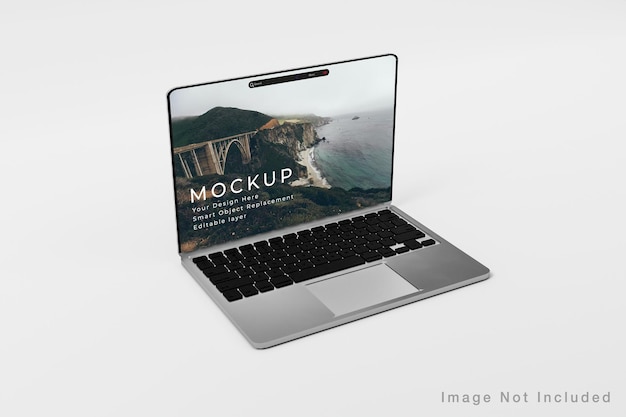 Realistisches Laptop-Bildschirmmodell