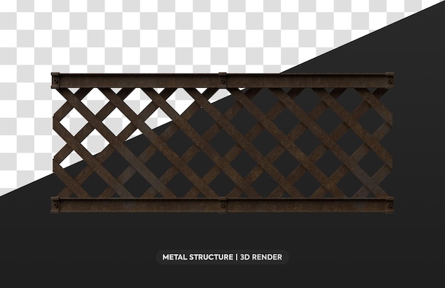 Realistisches Metallstrukturelement 3d