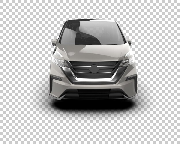 Realistisches modernes Auto isoliert auf dem Hintergrund 3D-Rendering-Illustration
