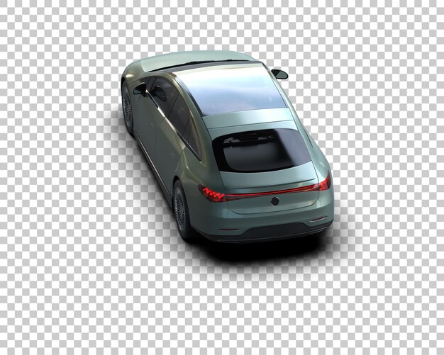 Realistisches modernes Auto isoliert auf dem Hintergrund 3D-Rendering-Illustration