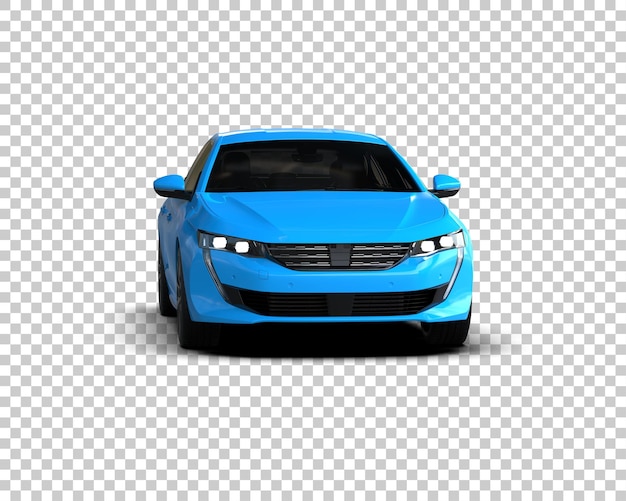 PSD realistisches modernes auto isoliert auf dem hintergrund 3d-rendering-illustration