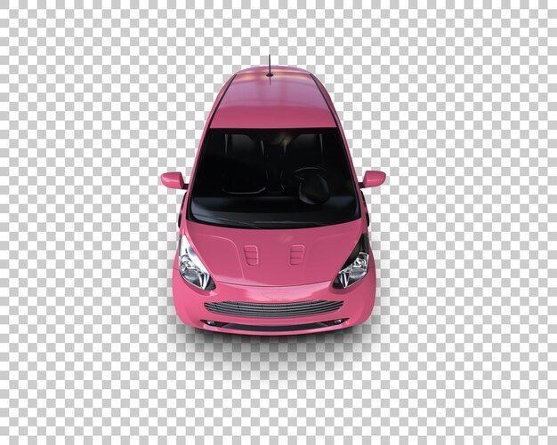 Realistisches modernes Auto isoliert auf dem Hintergrund 3D-Rendering-Illustration