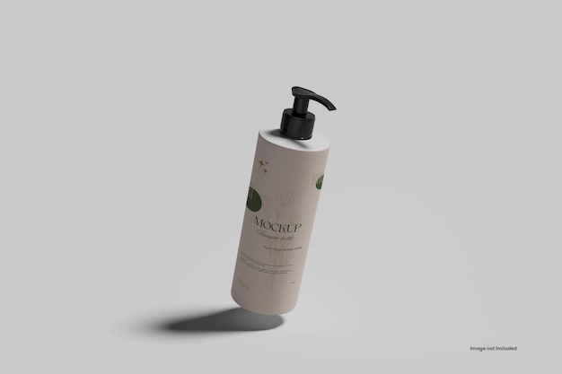 Realistisches shampoo-flaschenmodell