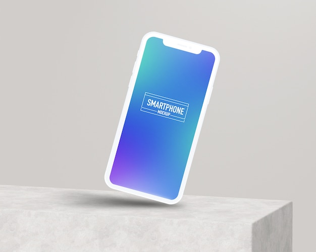 Realistisches Smartphone-Modell. Bereinigen Sie das Smartphone-Modell