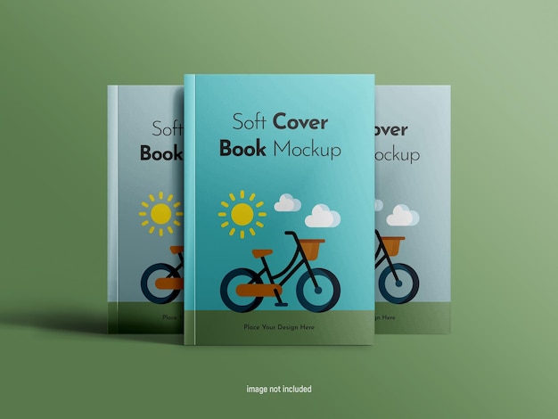 PSD realistisches softcover-psd-buch-mockup