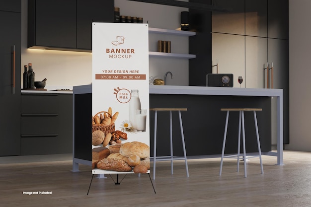 Realistisches x-banner-mockup