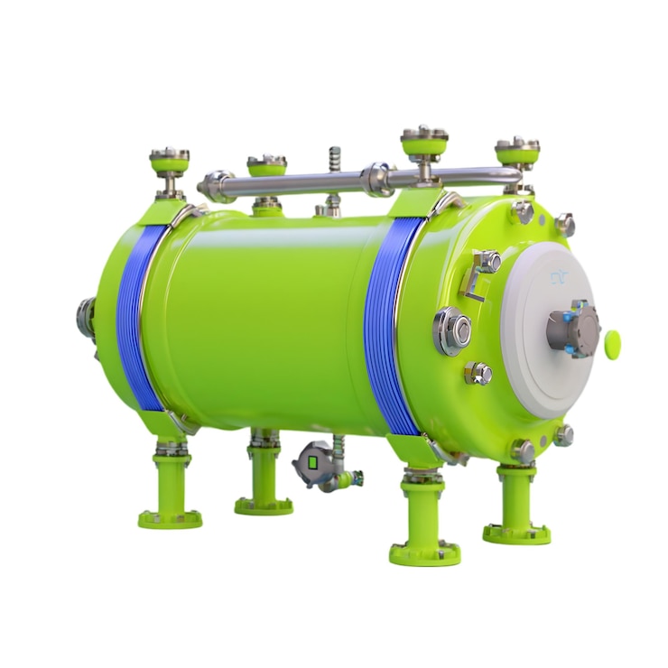PSD reattore industriale a vaso a pressione con rivestimento verde vibrante equipaggiamento ad alte prestazioni per la chimica