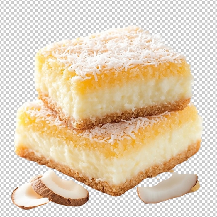 PSD rebanada de pastel de miel en capas con crema agria aislada sobre un fondo transparente
