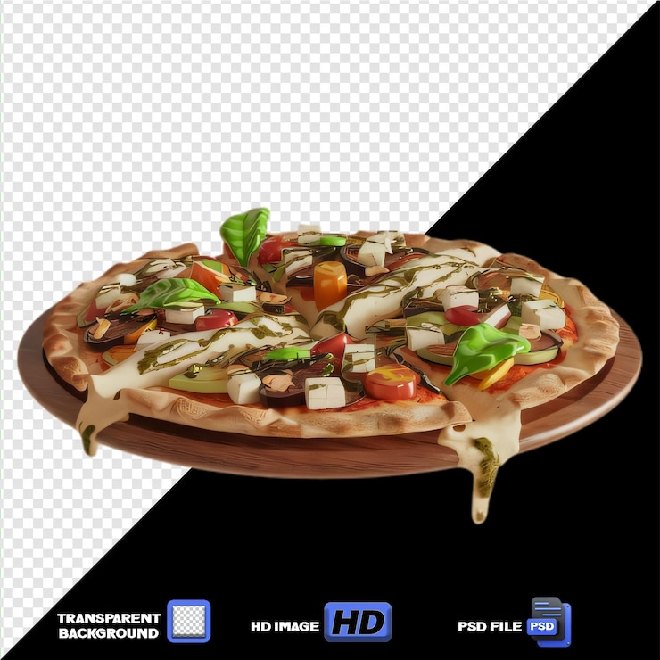 PSD una rebanada de pizza chorizo picante con pimientos jalapeno en la parte superior