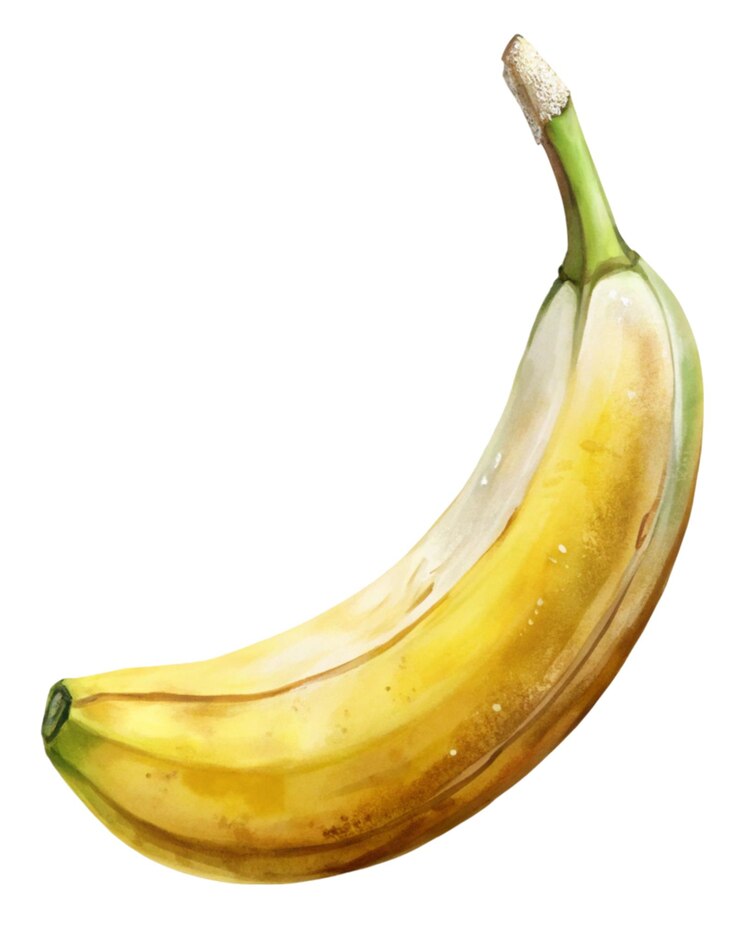 PSD una rebanada de plátano aislada sobre un fondo blanco