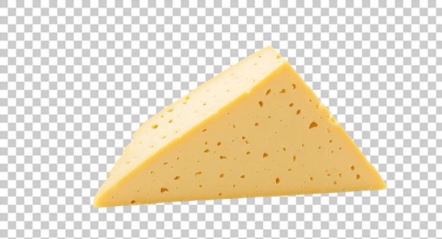 PSD rebanada de queso sobre fondo transparente