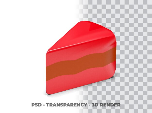 REBANADA TRANSPARENCIA 3D RENDERIZADO