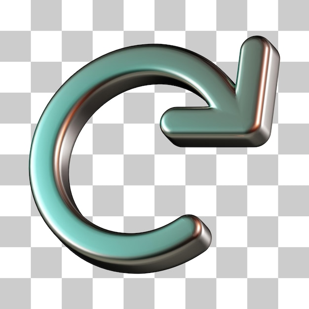 Recarregar seta ícone 3D