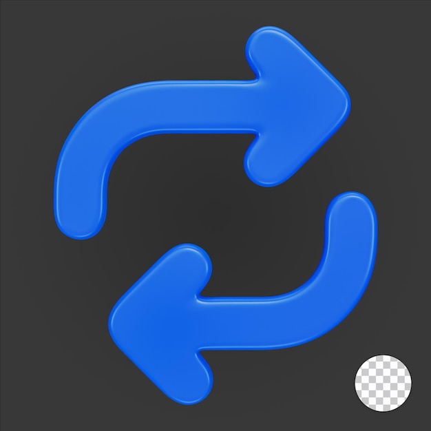 Recarregue o ícone 3d