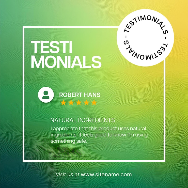 PSD recensione del cliente testimonial design per social media e instagram post template psd