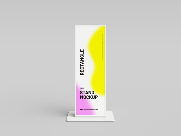 Rechteck-Stand-Mockup für Werbung und Werbung
