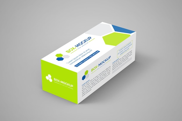 PSD rechteckige box mockup