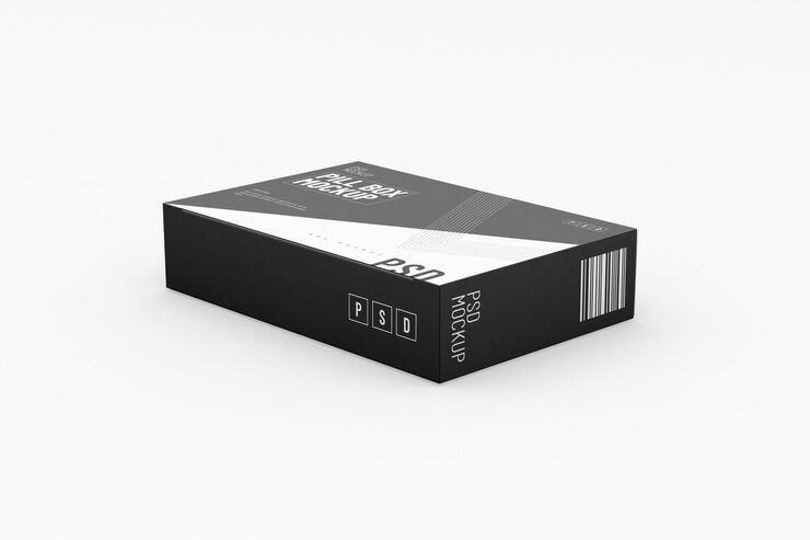 Rechteckige Pillenblisterverpackungsvorlage für Produktdesign-Mockup auf sauberem Hintergrund