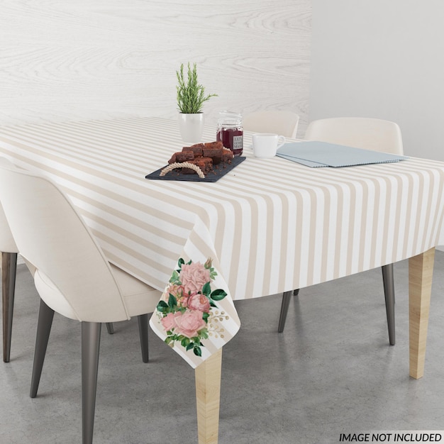 Rechteckige pvc-tischdecke