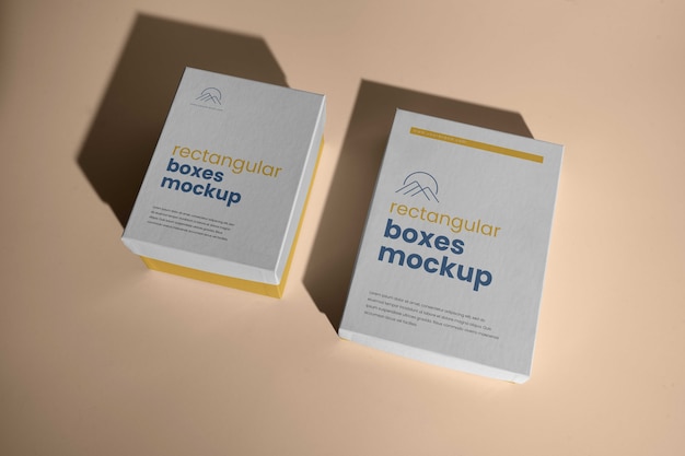 Rechteckiges Box-Mock-up-Design
